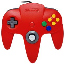 Red Nintendo 64 Controller