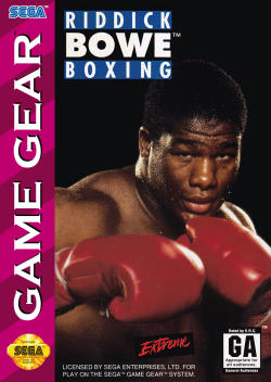 Riddick Bowe Boxing- Sega Game Gear
