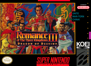 Romance of the Three Kingdoms III Dragon of Destiny - Super Nintendo