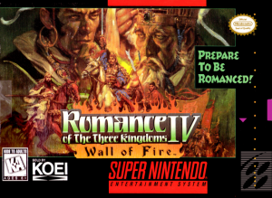 Romance of the Three Kingdoms IV Wall of Fire - Super Nintendo