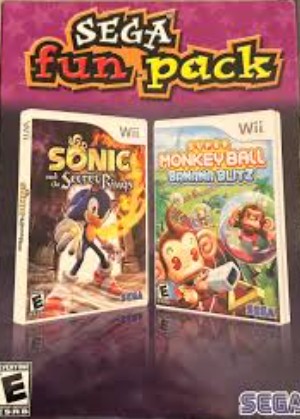 Sega Fun Pack - Sonic And The Secret Rings And Monkey Ball Banana Blitz - Nintendo Wii
