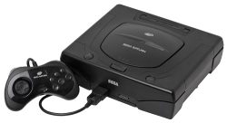 Sega Saturn System with Controller & Wires