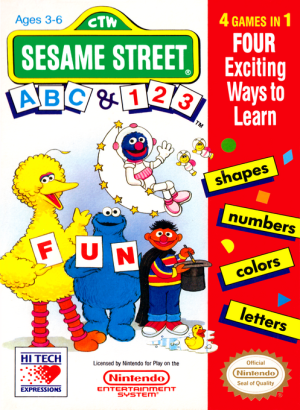 Sesame Street ABC & 123 - Nintendo NES