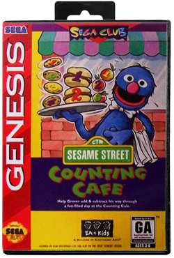 Sesame Street Counting Cafe - Sega Genesis