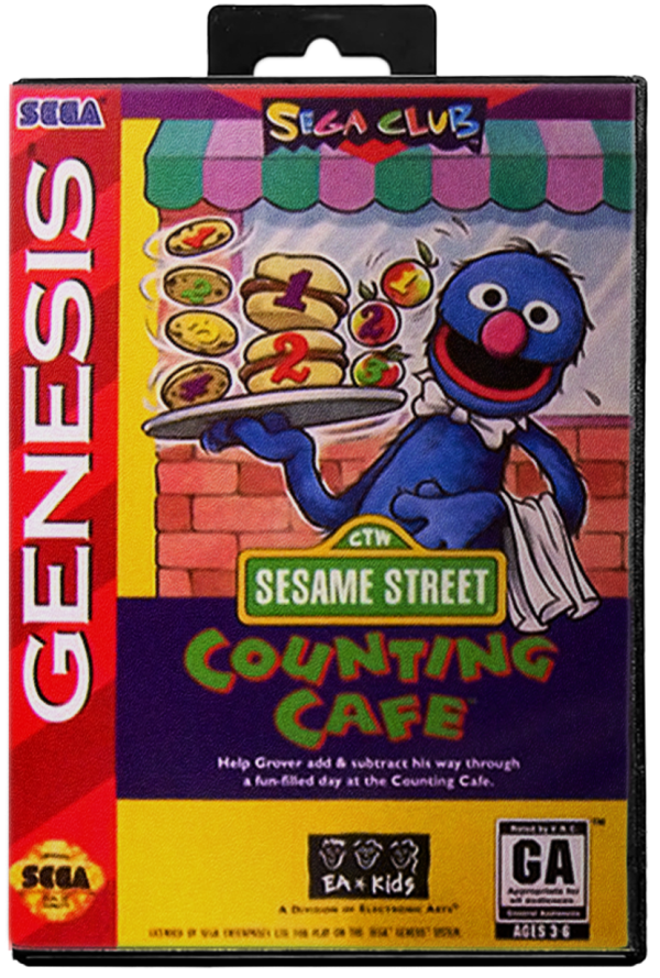 Sesame Street Counting Cafe - Sega Genesis