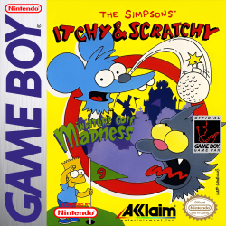 Itchy and Scratchy Miniature Golf Madness - Nintendo Gameboy