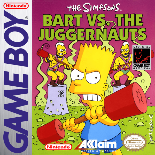 The Simpsons Bart vs the Juggernauts - Nintendo Gameboy