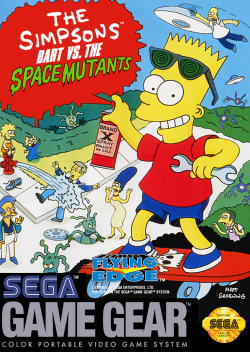 The Simpsons Bart vs the Space Mutants- Sega Game Gear