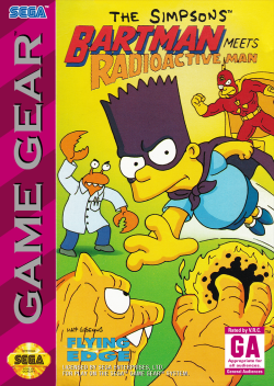 The Simpsons Bartman Meets Radioactive Man- Sega Game Gear