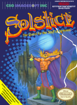Solstice The Quest for the Staff of Demnos - Nintendo NES