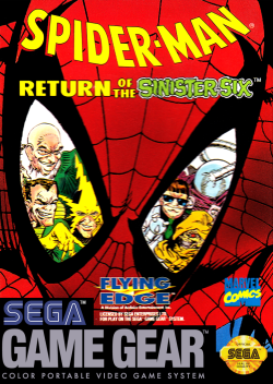 Spiderman Return of the Sinister Six- Sega Game Gear