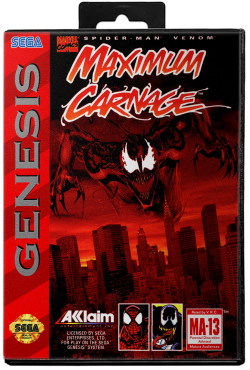 Spiderman Maximum Carnage - Sega Genesis
