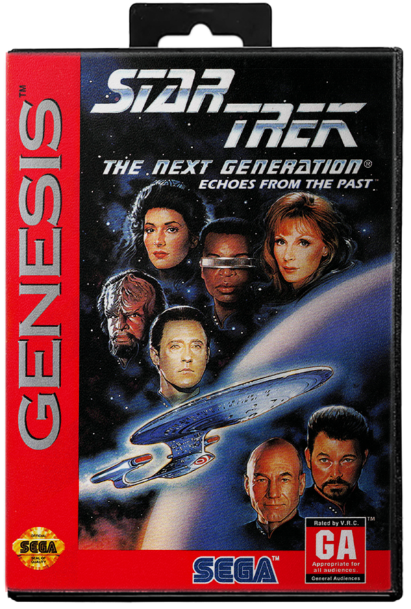 Star Trek Next Generation Echoes From the Past - Sega Genesis