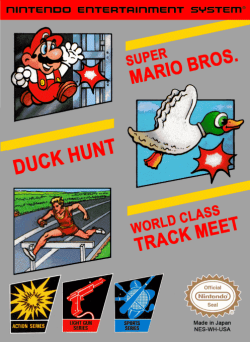 Super Mario Bros. + Duck Hunt + World Class Track Meet - Nintendo NES