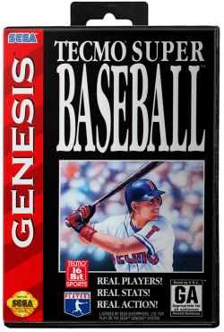 Tecmo Super Baseball - Sega Genesis
