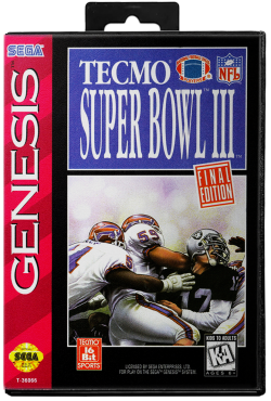 Tecmo Super Bowl III - Sega Genesis