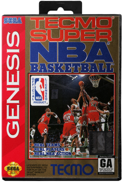 Tecmo Super NBA Basketball - Sega Genesis