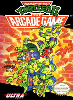 Teenage Mutant Ninja Turtles II The Arcade Game - Nintendo NES
