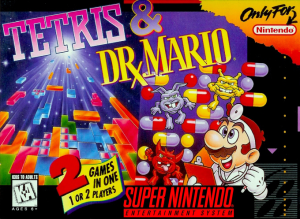 Tetris and Dr. Mario - Super Nintendo