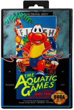 Aquatic Games Starring James Pond - Sega Genesis