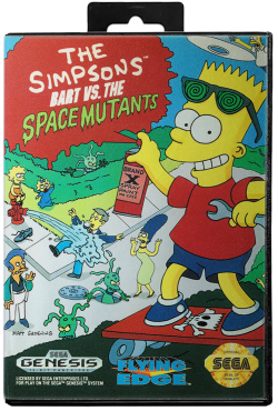 The Simpsons Bart vs the Space Mutants - Sega Genesis