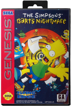 The Simpsons Bart's Nightmare - Sega Genesis