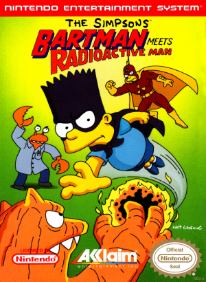 The Simpsons Bartman Meets Radioactive Man - Nintendo NES