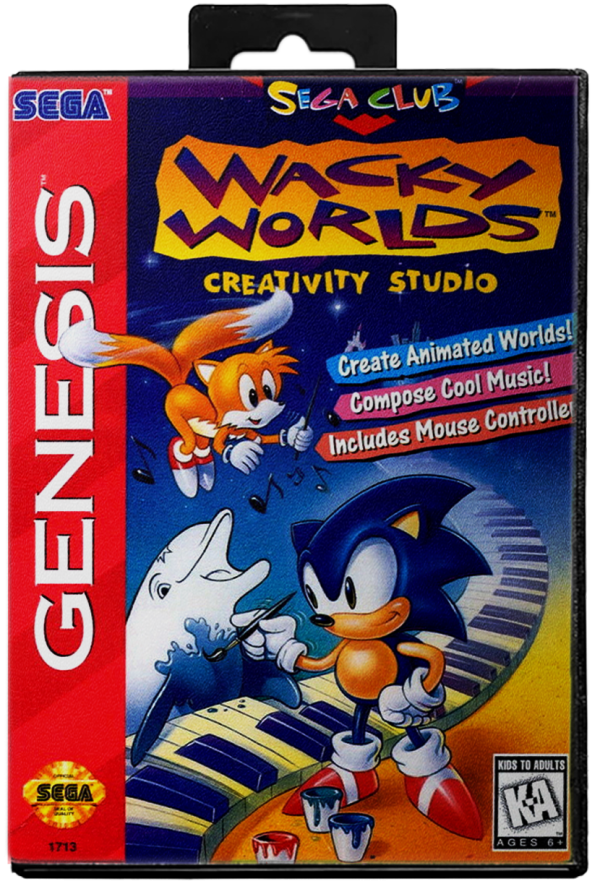 Wacky Worlds Creativity Studio - Sega Genesis