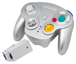 Platinum Nintendo Gamecube Wavebird Wireless Controller & Receiver