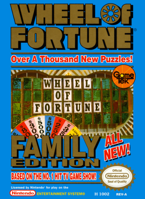 Wheel of Fortune Family Edition - Nintendo NES