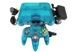 Nintendo 64 Ice Blue System